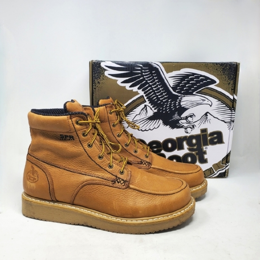 GEORGIA BOOT Moc-Toe Wedge Work Boots Size 13 Moc-Toe Wedge Work Boot